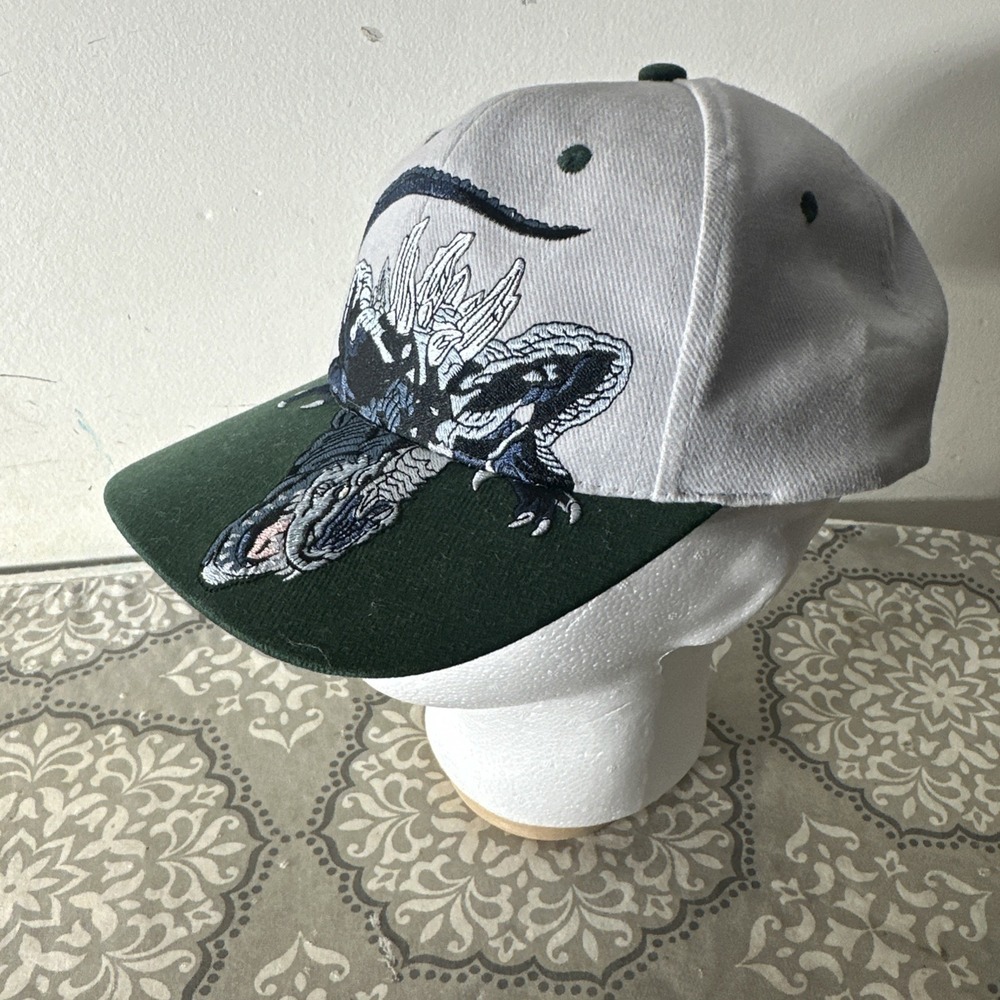 Vintage 1998 Godzilla Movie Flex Fit Hat Cap Youth Embroidered Toho New w/ Tag